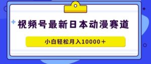 视频号网赚项目：日本动漫蓝海赛道，实战原创视频，小白轻松月入过万-6G标准网