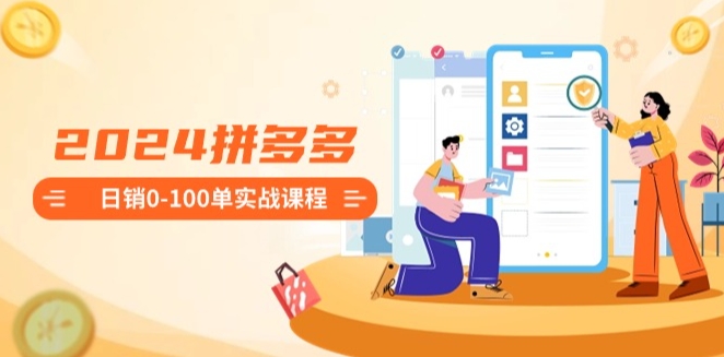 《2024拼多多日销0-100单实操》课程：从零开始轻松打造高效盈利店铺-6G标准网